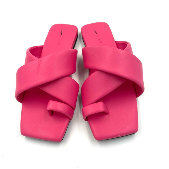 Open Edit Otto Slide Sandal In Pink Shock - Picture 2 of 10